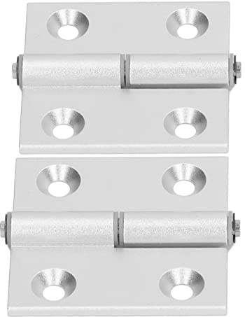 Oumefar Charnière de Porte en Aluminium épais, Charnière de Meuble de Haute dureté pour Porte D'armoire et Fenêtre avec Bague en Résine 2 Pièces