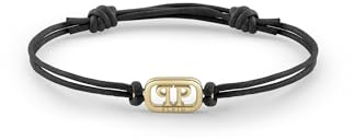 Philipp Plein Unisex Armband Textil Edelstahl gold PLEIN LETTERING