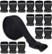 RETON 50MM 10 Yards Schwarz Nylon Gurtband + 10 Stück Verstellbare Schnallen Kunststoff Seitenschnallen, Gurtband mit Schnalle für die Reparatur von Rucksack Gepäck Gurt.