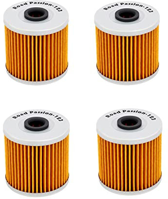 Road Passion Filtro Olio per KAWASAKI KLR600 KL600 1984-1990 KLR650 1987-2016 KLR650 CAMO 650 2016 KLR650 NEW EDITION 2014 KL650 TENGAI 1989-1992 (4 per pacchetto)