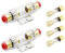 Carviya 2 unids 4-8 Gauge AWG en línea portafusibles impermeable con dos fusibles tipo AGU de 100A para audio de coche/alarma/amplificador/compresores (paquete de 2)