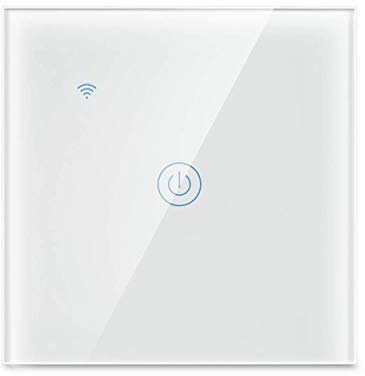 Yagusmart Smart Wall Light Switch,Compatible with Alexa and Google Home,APP Remote Control,Timing Function,Voice Control (1 gang)