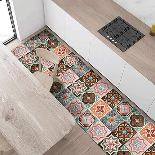 Crearreda Alfombra de Cocina de Vinilo Antideslizante y Lavable Alfombra de Cocina de Vinilo Alfombra de Cocina Antideslizante y Lavable en Vinilo 100% Made in Italy
