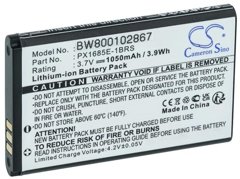 vhbw Battery Replacement for Toshiba 084-07042L-009, PX1685E-1BRS, PX1685E, PX1685 for Videocamera (1000 mAh, 3.7 V, Li-Ion)