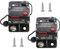 RED WOLF Lot de 2 disjoncteurs étanches 60 A avec porte-fusible à réinitialisation manuelle, pour voiture, moteur marine, bateau, protection du système d'onduleur solaire, DC 12 V-48 V