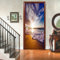 A.Monamour Türtapete Selbstklebend Türfolie Türposter 3D Meer Küste Strand Sonnenuntergang Natur Landschaft Vinyl Folie Türdeko Tapete Wandbild Türaufkleber Türtattoo 90 x 200 cm