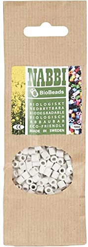 NABBI® BioBeads biologisch abbaubar, 1.000 Stück. Weiß Nr. 65