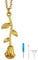 Richsteel Gold Rose Flower Ashes Necklace Stainless Steel Choker Necklaces For Women Teen Girls Cremation Urn Pendant Jewellery