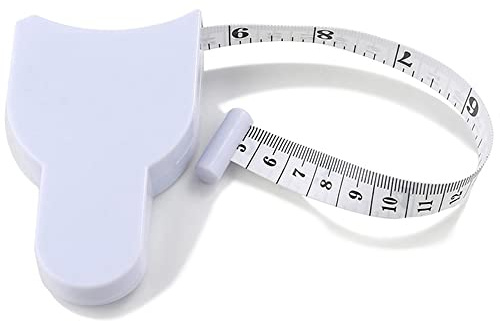 Messen Sie Körperband, Messen Sie 150 cm einziehbares Mini-Messwerkzeug, Tracker für Gewichtsverlust, Körperfettmessungen, Taillen-/BH-Messset (eine Seite cm und eine Seite Zoll)