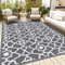 Enyhom Outdoor Teppich Wetterfest, 180 x 270 cm Groß Garten Teppich UV-beständige Camping Teppiche Plastik Recyceltem Wendbar Picknickdecke Strapazierfähige Farbecht für Terrassen Balkon Strand