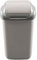Home Centre Flip Top 30L Classic Plastic Waste Bin Kitchen Office School Work Recycling Disposable Trash Dispenser Household Recyclable Rubbish Bin Easy Cleaning Grey