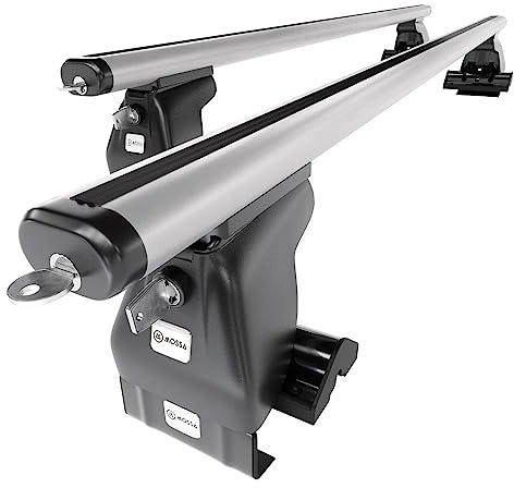 Mossa - Alu-Dachträger kompatibel mit Citroen C5 Kombi (2001-2007) - Dachträger Dachgepäckträger - ohne Montagelemente - 1