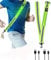 Funmo Lauflicht mit Reflektoren,Lauflicht Joggen mit Reflektoren Gürtel,Reflektorband Sicherheitsweste Reflektorweste Fahrradweste Leuchtweste Kinderwarnweste USB Wiederaufladbare LED Laufen Weste