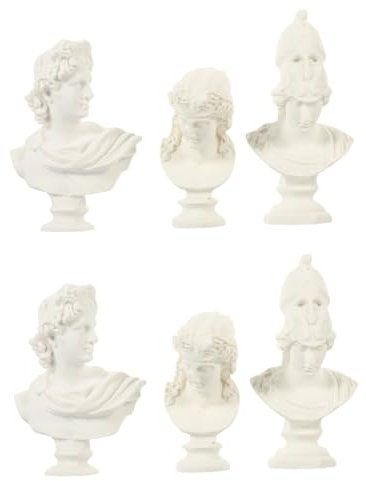 LIFKOME 2 Sets Skulptur Ornament Für Zuhause Mini Statue Stilvolle Tischdekoration Für Wohnräume 3 Stück * 2