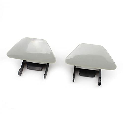 XEDLAMP Auto-Frontstoßstange-Scheinwerfer-Waschanlage, Düsenabdeckung, Unterlegscheibenkappe mit Halterung, for F10 F11 520 523 525 528 530 Schutz der Scheinwerferwaschanlage(Pair)