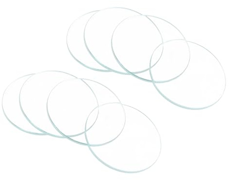 CoCud Uhrenglas, Uhrenglas Ersatz, Uhr Kristalllinse Glas Ersatzteile, Einfach Gewölbtes Uhrglas, Optisches Glas, Uhrenteile Reparaturwerkzeug