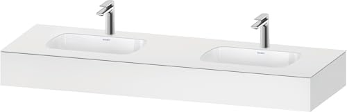 Duravit Qatego Einbauwaschtisch mit Konsole, 1600x550x170mm, Doppelwaschtisch, QA4695018180000, Farbe: Weiß Matt