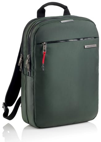 Miquelrius - Mochila ordenador, Mochila 13l, Bolsillo antirobo RFID, Detalles reflectantes, Cierre seguridad, Adaptable trolley, Mochila portátil+tablet, Repelente al agua