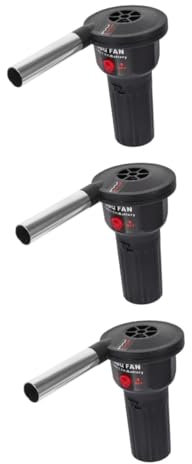 iplusmile 3stücke Blower Fan Grill Tragbarer Bbq Lüfter Für Outdoor Camping Schnelles Entzünden Von Grillfeuern Kompakt Und Leicht Für Grillen Und Picknicks