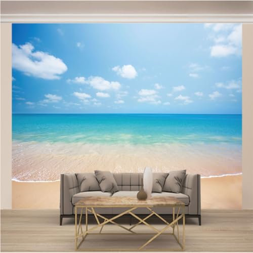 WYXWZ Papier Peint Panoramique Trompe l'oeil 3d Chambre Adulte Enfants Art Papier Peint Intissé Mural Moderne Toison Salon Chambre à Coucherr Salle XL 250cm x 175cm (Largeur x Hauteur) Mer