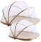 Food Tent 13in/18in Fine Mesh with Adjustable Cover Bamboo Food Net 2PCS Multi-Purpose Food Covers for Drying, Serving, Preserving Stackable Mesh Fruit Basket with Lid