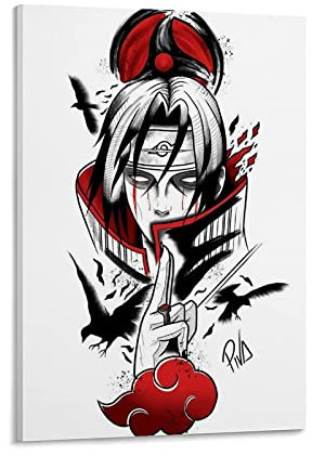 HSYIFF GemäLde Auf Leinwand Senza Cornice 40 * 60cm Itachi Uchihasn