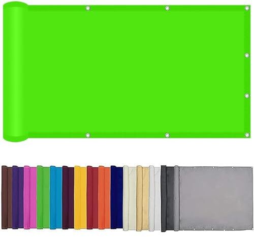 Toldos Exterior Terraza 3 x 6 m Protección Solar y Privacidad Toldos Impermeables Exterior Solar Protección 95% y Resistente para Balcón, Piscina y Jardín, Verde