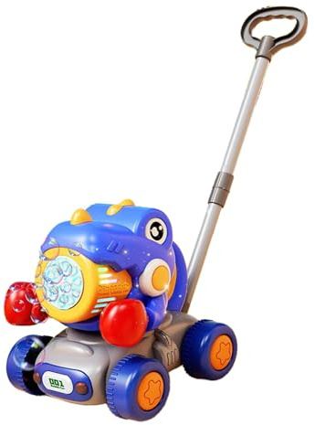 Bubble & Go Mower – Bubble Lawn Trimmer | Blasenmaschine | Luxus-Spielzeug Bubble-n-go | Push Bubble Machine | Wasserdichtes Tragbares Spiel für ab 3 Jahren