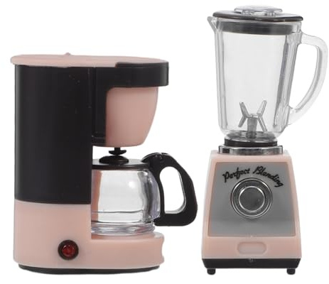 HEALSOPTHY 1ensemble Miniature Dollhouse Machine Blender Scale Realistic Kitchen Appliances for Dollhouse Play Accessories