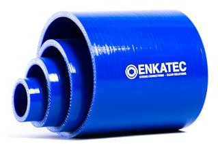 ENKATEC® 100 mm Manguera de silicona, manguera turbo para el radiador ID 8 – 114 mm *Tamaño a elegir*, color: azul, diámetro interior: 80 mm