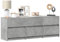 Woonisher Mobile Porta TV con LED Grigio Cemento 140x34x50cm TruciolatoMobile TV credenza mobile TV