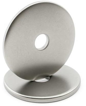 Arandelas de metal inoxidable: M6 x 35 mm. 1,5 mm | Arandela plana M6 x 35 mm | Acero inoxidable A2 (V2A / AISI 304) | Para tornillos, tuercas, pernos: lote de 10 piezas - ProRaje