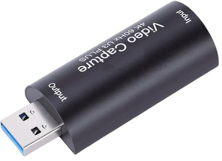 Denash 4K 60Hz Video Card, USB 3.0 HD Multimedia Interface Sound Video Recorder mit Extrem Geringer Latenz, für Live-Streaming Game Recording PC DSLR-Kamera