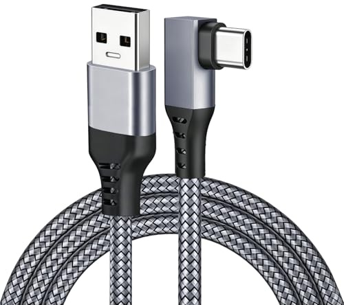 Cable Link de 3 Metros para Oculus/Meta/Quest 3S/3/2/1/Pico 4 Pro, Cable Link USB 3.1 a USB C, 5Gbps Transferencia de Datos de Alta Velocidad,Carga Rápida 60W 3A,Compatible con PC Steam VR Accesorios