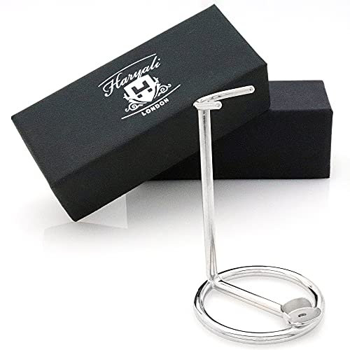 Rasierhobelständer für Herren, aus Edelstahl (Chrom-Finish) für alle Arten