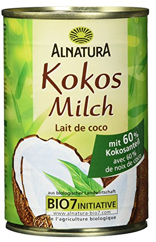 Alnatura Bio Kokosmilch, vegan, 6er Pack (6 x 400 ml)