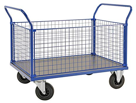 Plattformwagen mit Kofferaufbau | Gitterwand-Plattformwagen