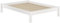 Erst-Holz® Weißes Bettgestell Kiefer Doppelbett 140x200, Massivholzbett mit Rollrost 60.35-14 W
