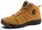 Azooken Scarpe da Trekking Stivali da Escursionismo in Pelle Impermeabile per Invernali Uomo Outdoor Cinque colori Uomo Donna（6118-Yellow45