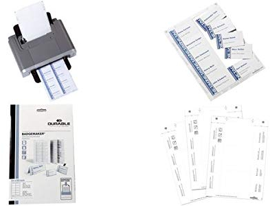 DURABLE Einsteckschilder für Event-Namensschild, DIN A6, Sie erhalten 1 Packung, Packungsinhalt: 80 Stück