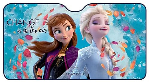 Parasol para coche de aluminio Frozen Anna y Elsa Castillo de Arendelle