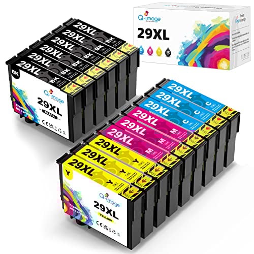 Q-image 29XL (15er-Pack) für Epson 29 XL Druckerpatrone Kompatibel mit Epson Expression Home XP-235 XP-245 XP-247 XP-255 XP-332 XP-335 XP-345 XP-352 XP-355 XP-432 XP-442 XP-452