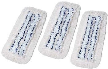 VIOVIE Premium Hospital Mop Cover, 50 cm, Pack of 3, Floor Mop with Microfibre & Cotton Fibres in Professional Quality, Mop, Disinfectant Cleaning of Floors, Home, Hospital, Industry