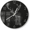 DEQORI Glasuhr | rund Ø 30 cm | Motiv Digitalisierter Hirsch | ausgefallene leise Design Uhr aus Glas | Wanduhr für Wohnzimmer & Küche | Moderne Hingucker Uhr für die Wand