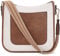 BOSTANTEN umhängetasche damen mittelgroß Handtaschen damen-schultertaschen aus PU Leder shopper tasche für Frauen Hobo Crossbody Bags mit verstellbarem Farbigem Riemen Beige Braun