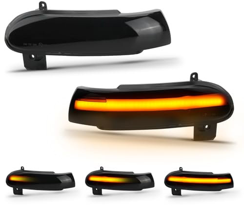 D-Lumina Clignotants dynamiques LED pour rétroviseur latéral, clignotants séquentiels, compatibles avec Mercedes Ben-z SLK-Klasse R171 W171, SL-Klasse R230 W230