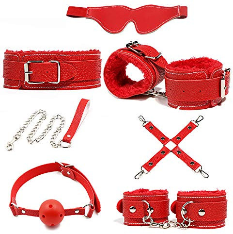 EVANEM Kit de Sangles d'exercice Ajustables pour Femmes B-DS-M Kit d'exercice (Rouge)