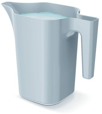 Magubo Giesskanne, Gieskanne, Gießkanne Zimmerpflanzen aus robustem Kunststoff, 1.8l Fassungsvermögen, ideal für den Einsatz Zuhause, erhältlich in 7 attraktiven Farben (Grau)