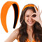 BOFUNX Haarreif Orange Haarreif Breit Haarband Stirnband Haarschmuck für Damen Mädchen