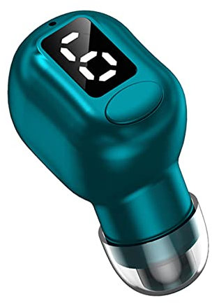 Dickly Mini Oreillette Bluetooth Unique 5.3 sans Fil pour Téléphone Intelligent, Bleu